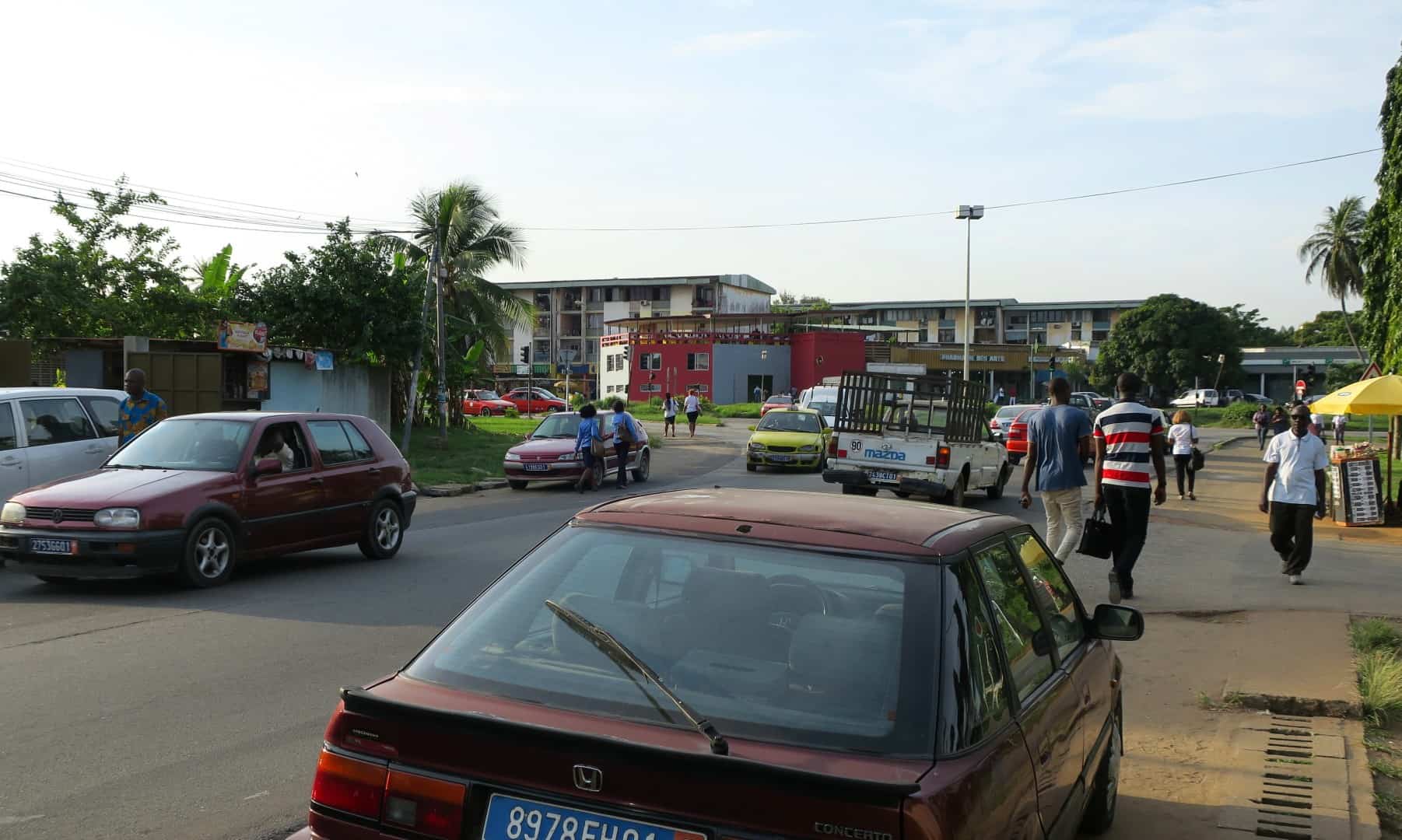 Straße in Abidjan - Elfenbeinküste