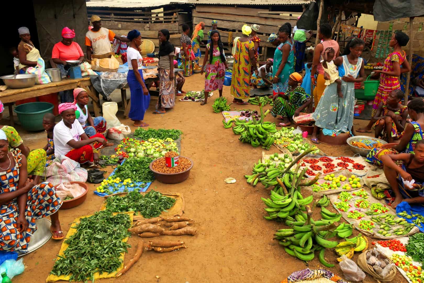 Marktstand, Elfenbeinküste